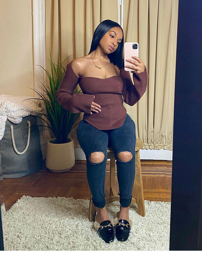 VICTORIA SWEATER TOP - StylePurch