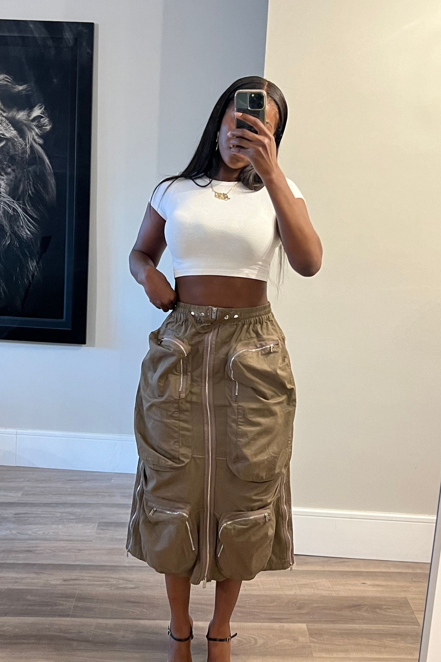 "WILLIAMSBURG" CARGO SKIRT