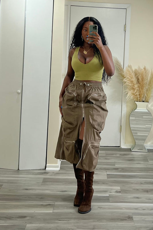 "WILLIAMSBURG" CARGO SKIRT