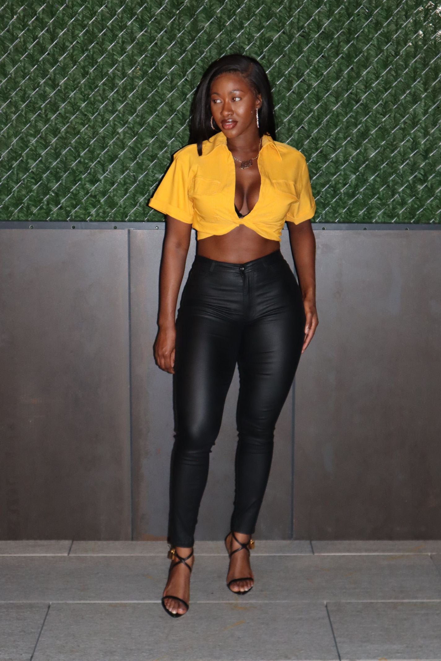 "PAINTED ON" LEATHER PANTS - StylePurch