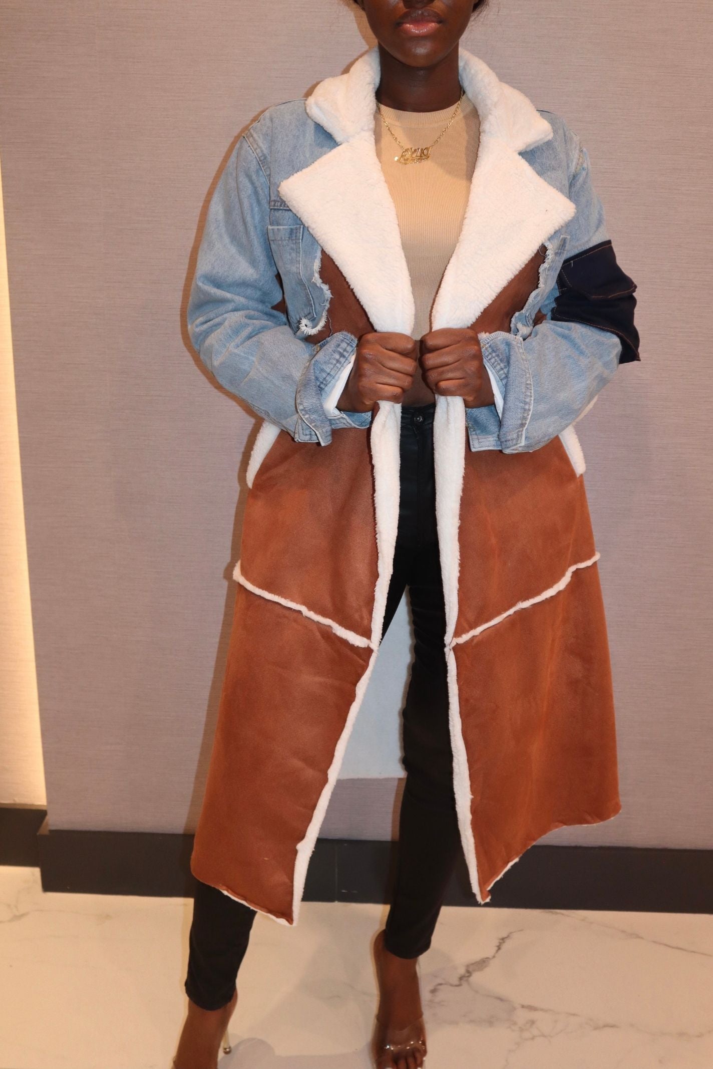 "DOUBLE DOSE" PATCHWORK JACKET - StylePurch